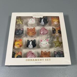 Target Wondershop 16 Count 2022 Cat Lovers Ornament Set Kitty Christmas NIB